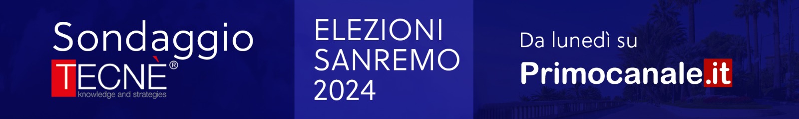 SONDAGGIO TECNE' - Elezioni Sanremo